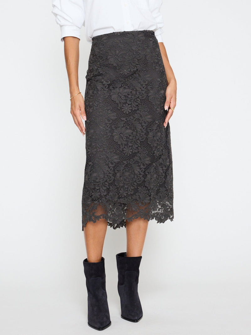 Mara Lace Skirt - Hunter