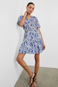 Fiorella Dress - Blue Marguerite