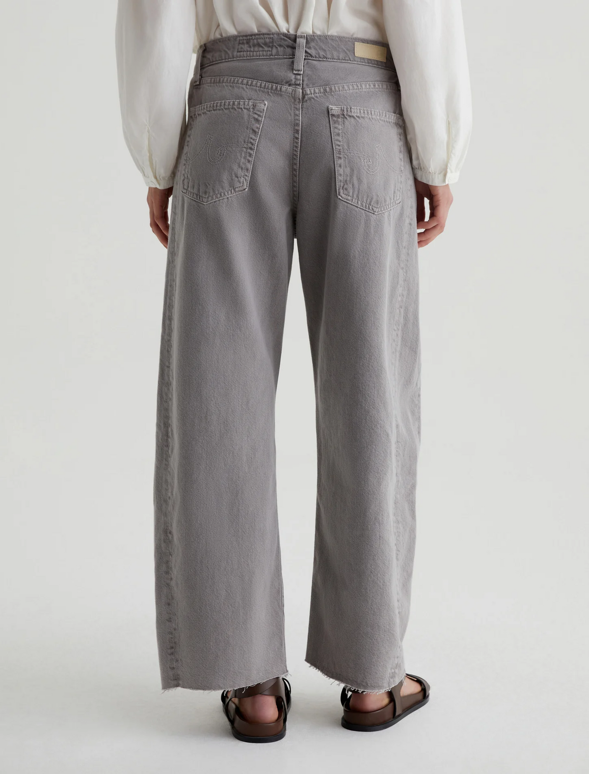 Hattie Barrel Crop - Sulfur Pebble Grey