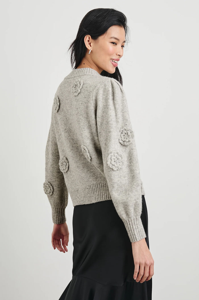 Francesca Cardigan - Heather Grey