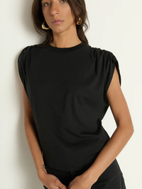 Frankie Muscle Tee - Jet Black