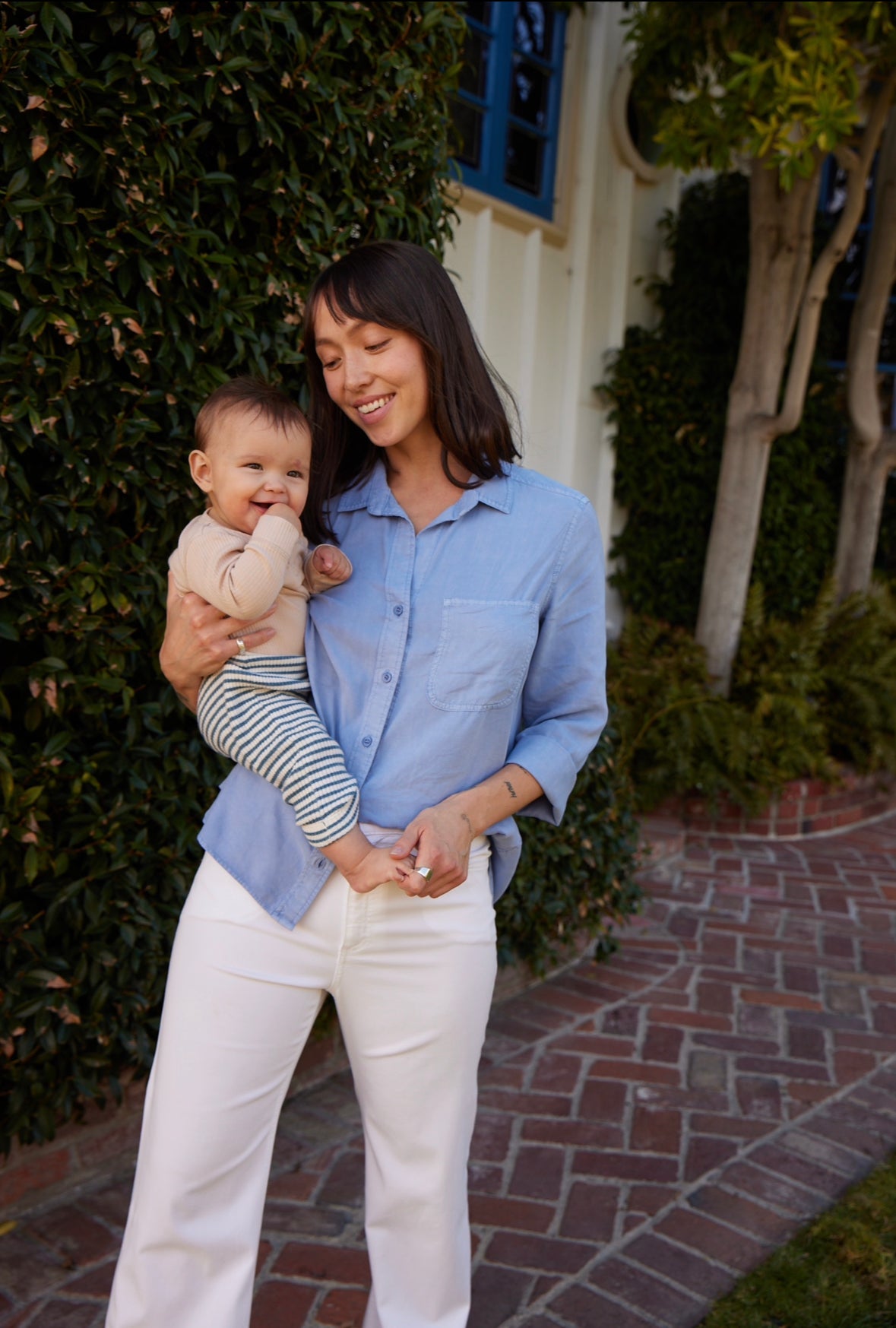 Pocket Button Down Peri Blue