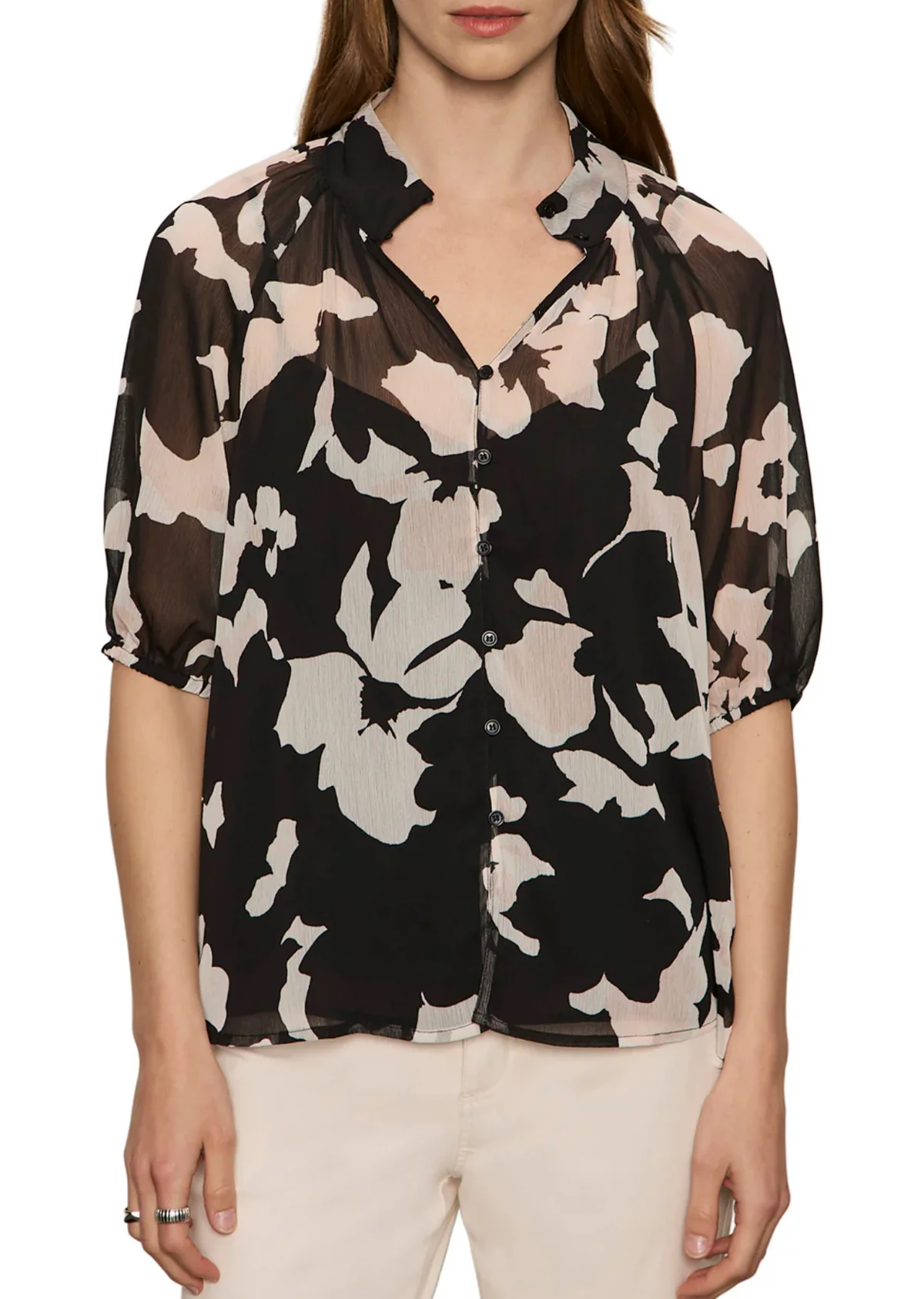 Keep Me Close Blouse - Petal Whisper