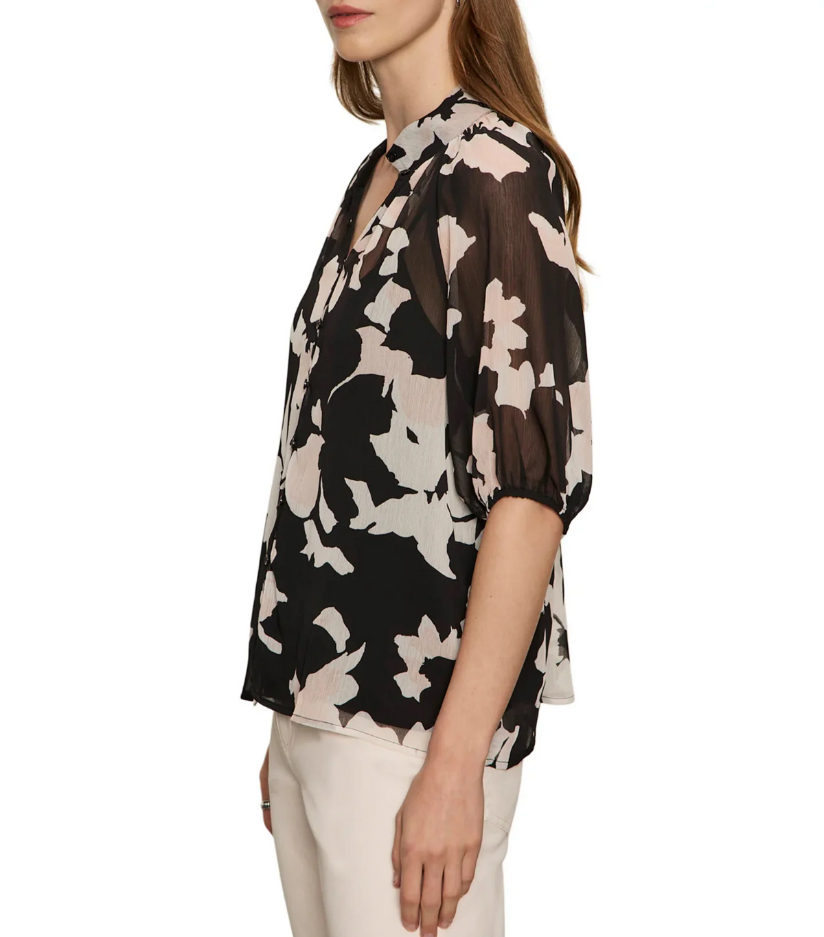 Keep Me Close Blouse - Petal Whisper