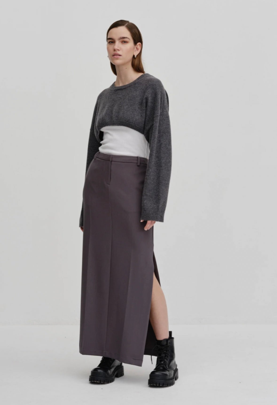 Nuna Skirt - Steel Grey - Birgitte Herskind – Twist Fashions