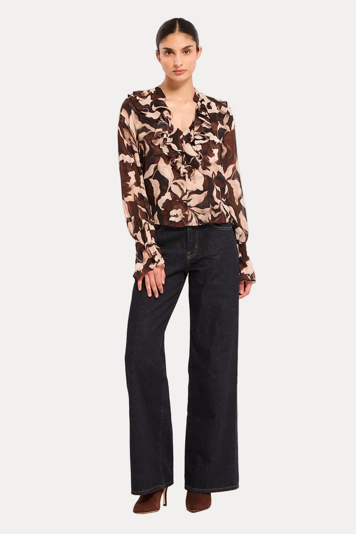 Thia Top - Chocolate Swirl