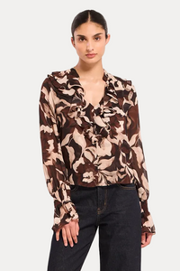 Thia Top - Chocolate Swirl