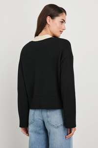 Geneva Cardigan - Black Ivory