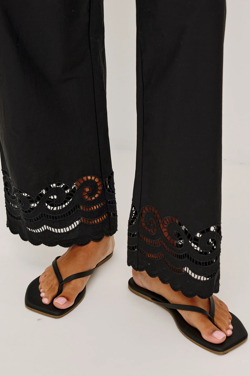Henrik Pant - Black Embroidery