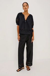 Henrik Pant - Black Embroidery