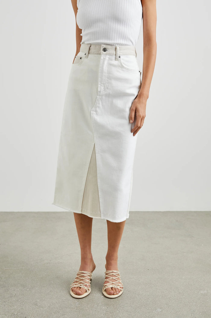 Highland Skirt - Ecru Patchwork