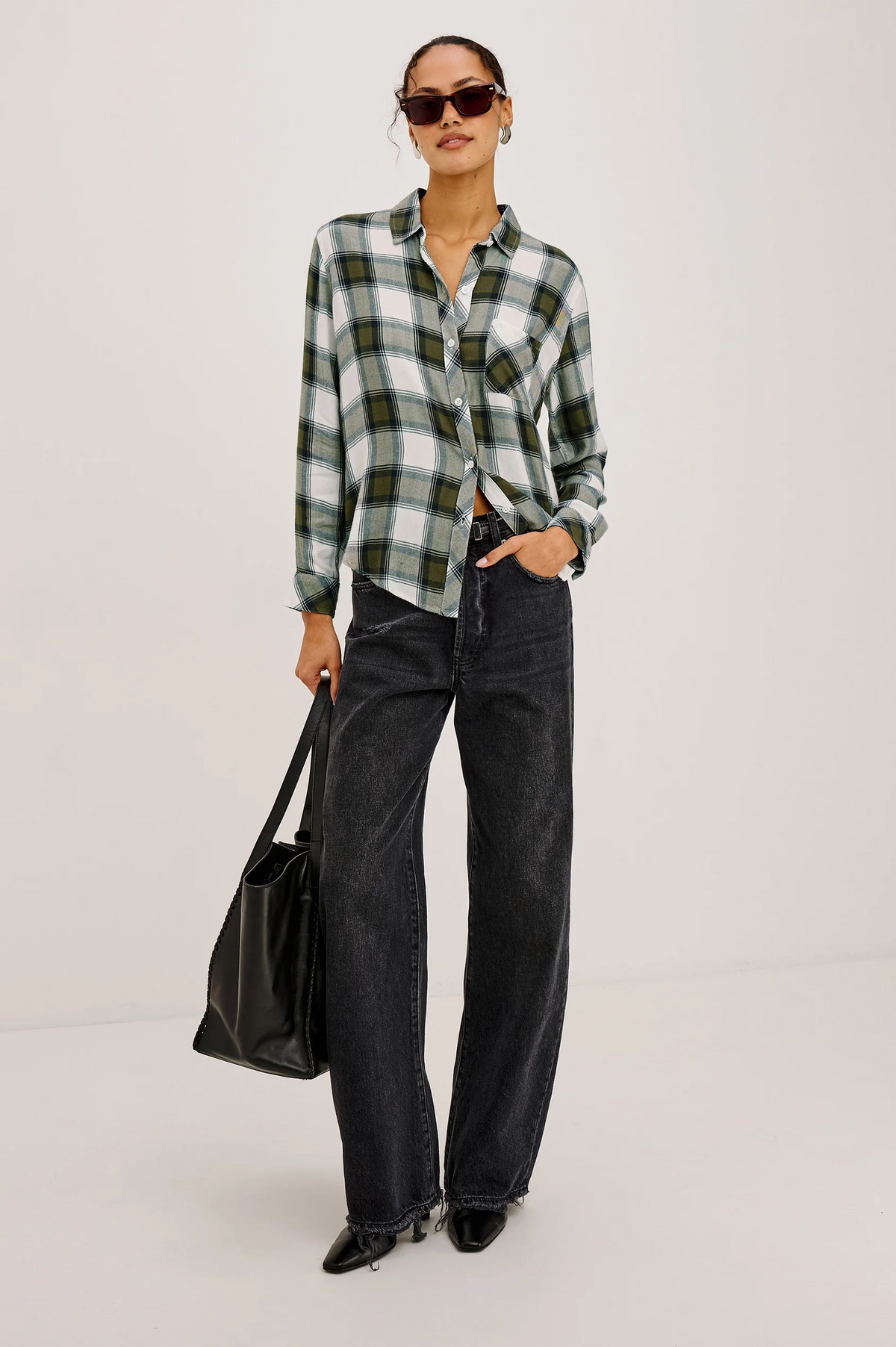 Hunter Shirt - Olive Ivory