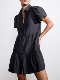 Havana Mini Dress - Washed Black