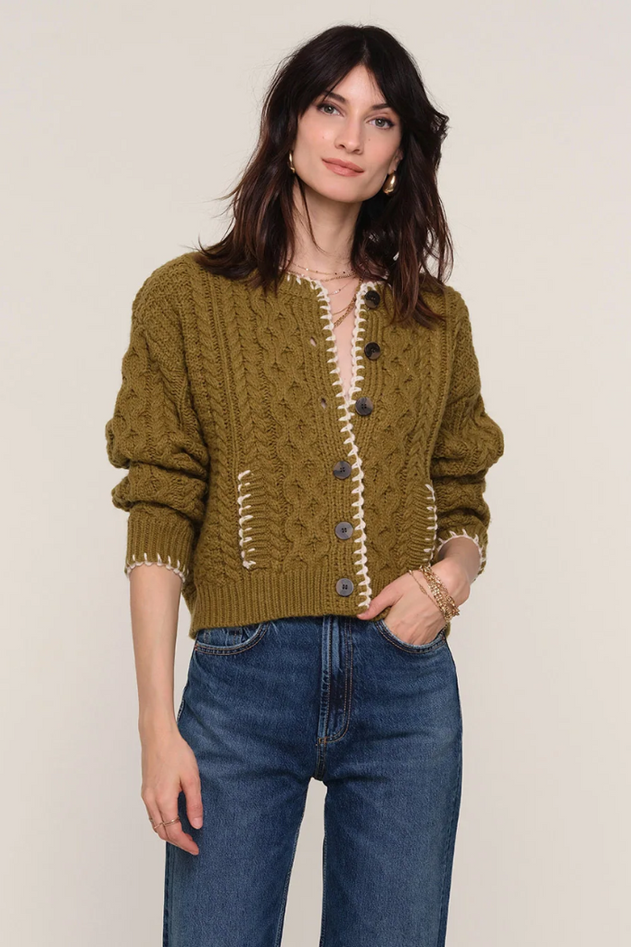 Renoir Cardigan - Moss
