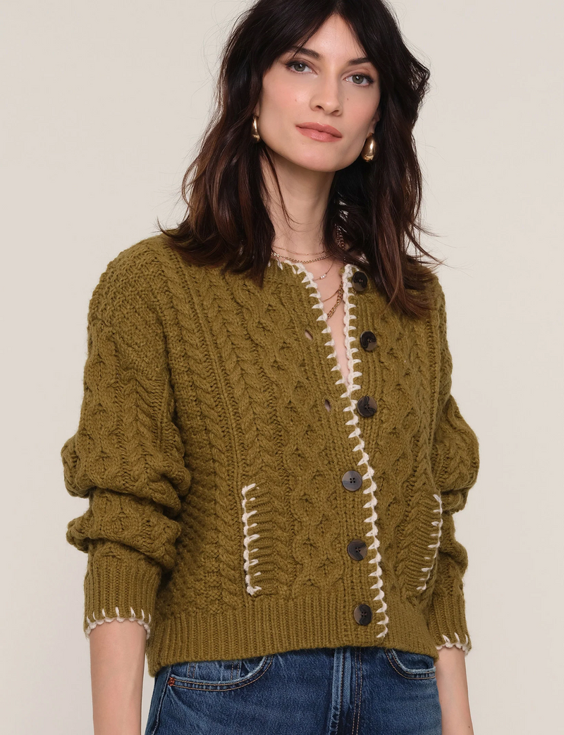 Renoir Cardigan - Moss