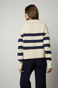 Lucie Sweater - Cream/Navy