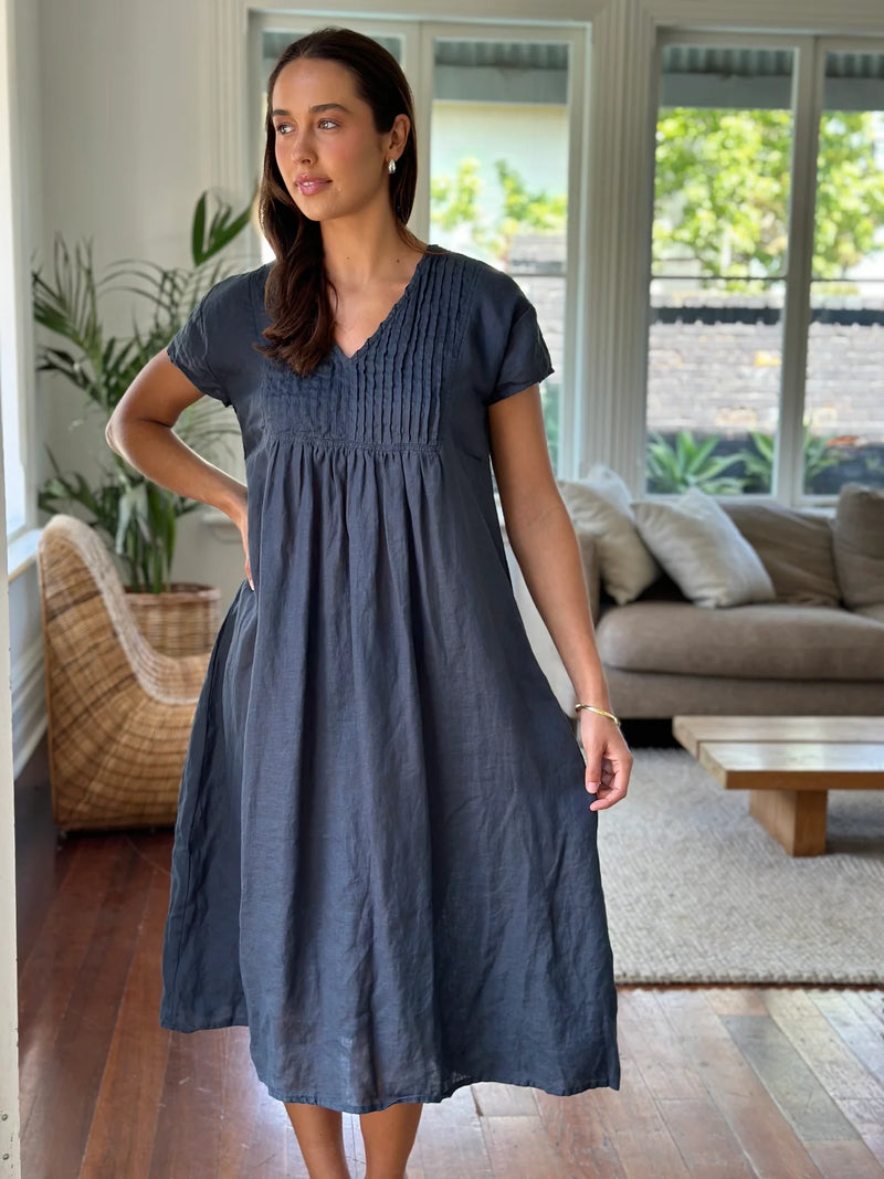 Nellie Dress - Charcoal