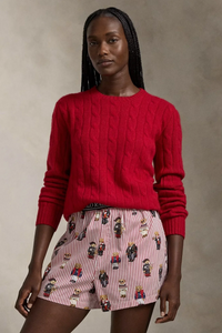 Polo Bear Cotton Boxer Short - Bear Red