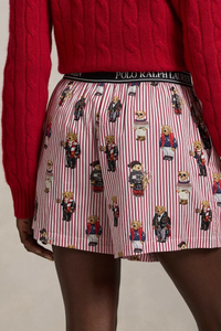 Polo Bear Cotton Boxer Short - Bear Red