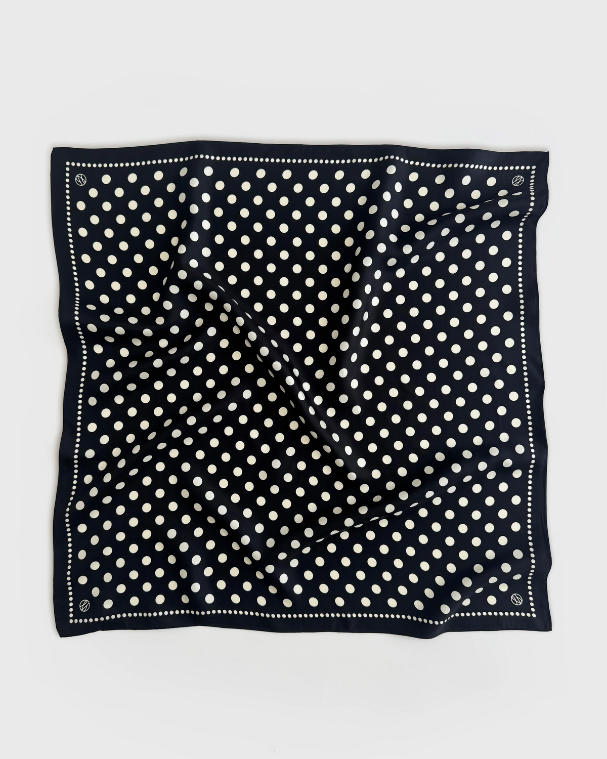 Polkadot Scarf - Black