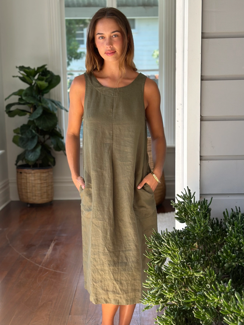 Becky Dress - Army