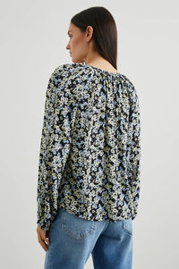 Indi Top - Midnight Meadow Floral