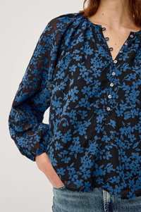 Indi Top - Midnight Silhouette Floral