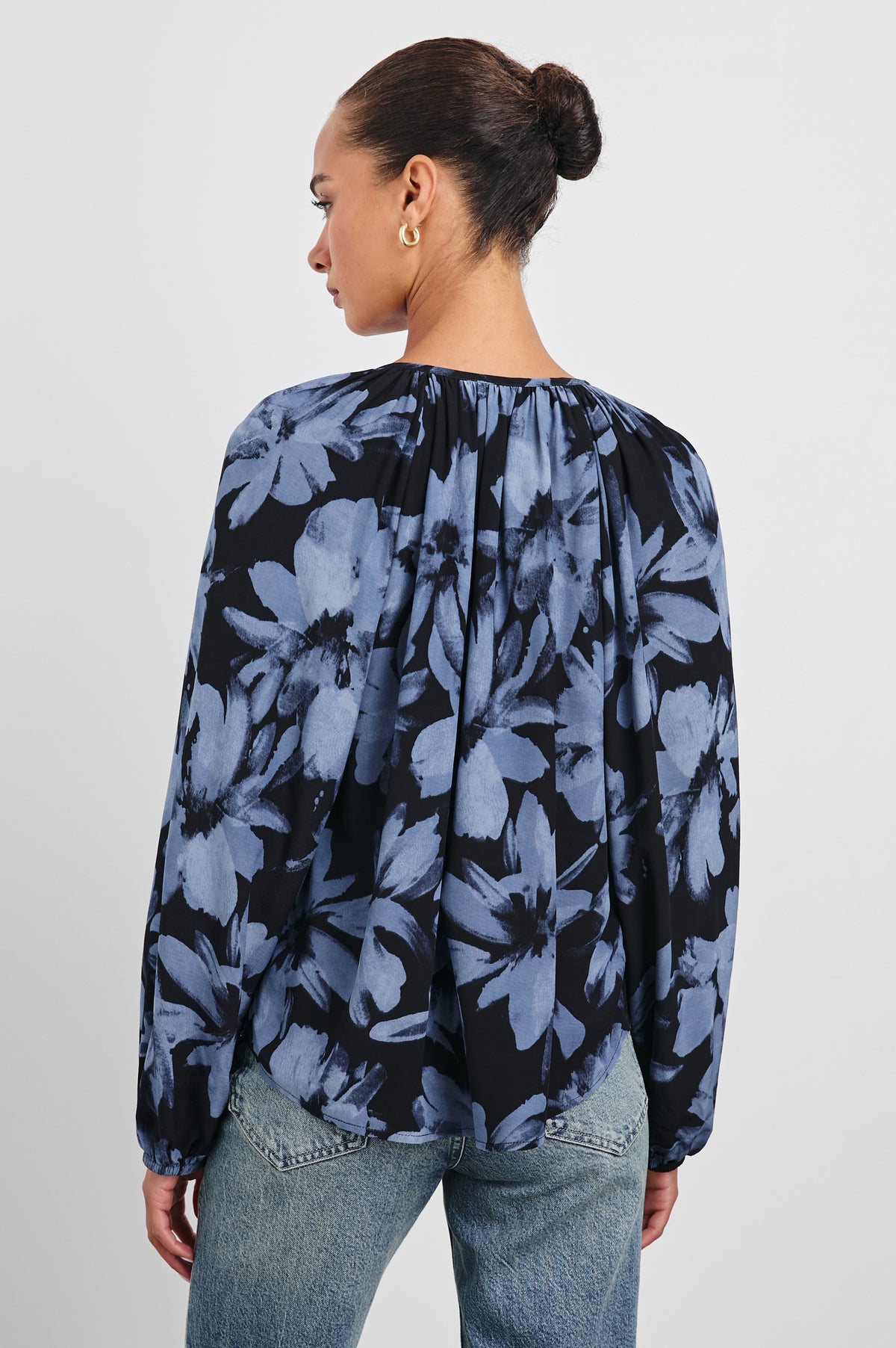 Indi Blouse - Midnight Floral