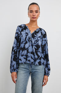 Indi Blouse - Midnight Floral