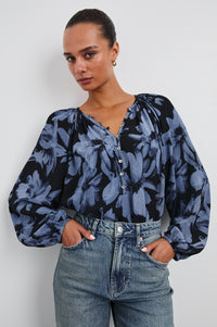 Indi Blouse - Midnight Floral