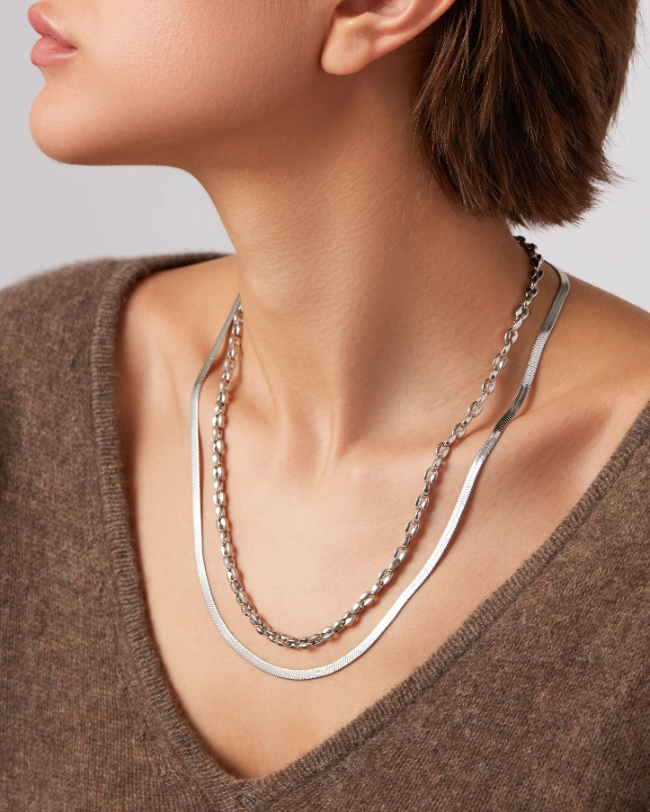 【JENNYBIRD】Dhani チェーン ネックレス★14Kゴールド プラチナ Dhani Chain | Waterproof Gold Chain Necklace | JENNY BIRD