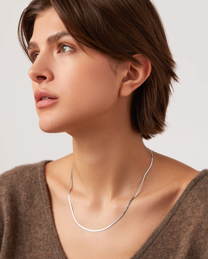 Zeina Slim Chain - Silver - Jenny Bird – Twist Fashions Inc. Zeina Slim Chain - Silver - Jenny Bird – Twist Fashions Inc.