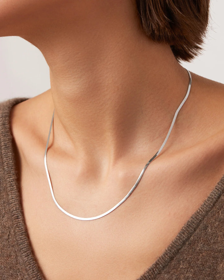 Zeina Slim Chain - Silver