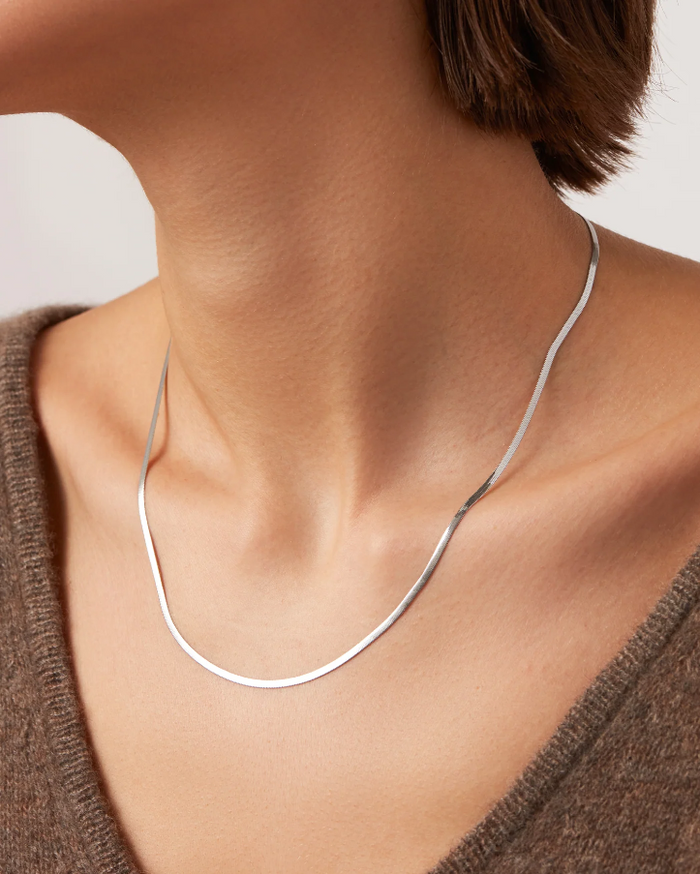 Zeina Slim Chain - Silver