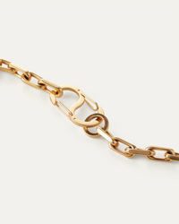 Art Heart Chain Necklace - Gold