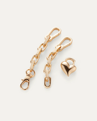 Padlock Heart Chain Bracelet - Gold