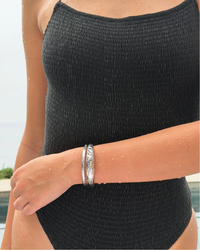 Nelle Bangle - Water Resistant - Silver