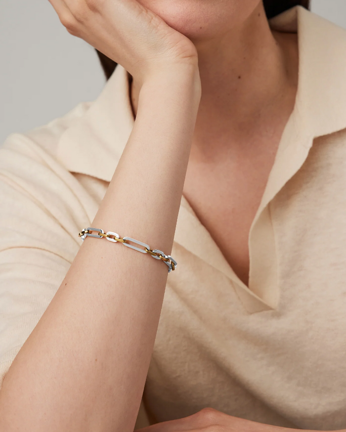 Mercer Bracelet - M - Two Tone - Water Resistant