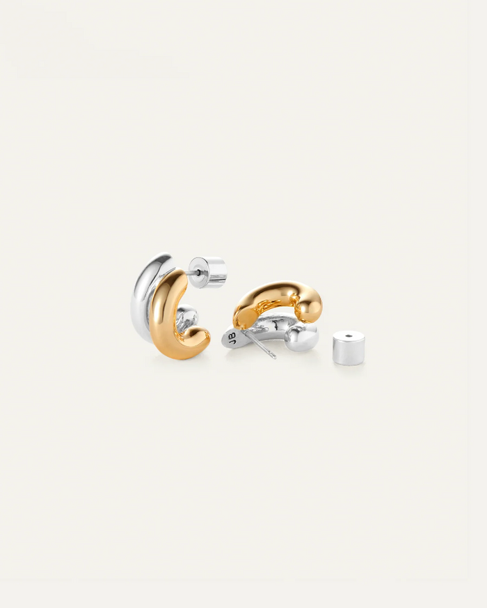 Mini Florence Earrings - Two Tone