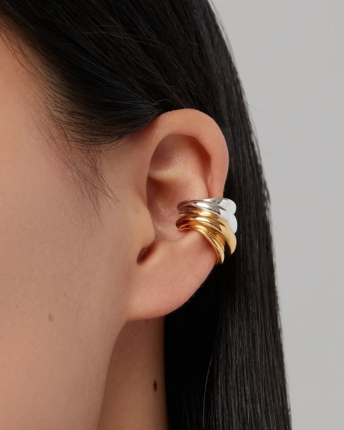 Leona Ear Cuff Set - Two Tone