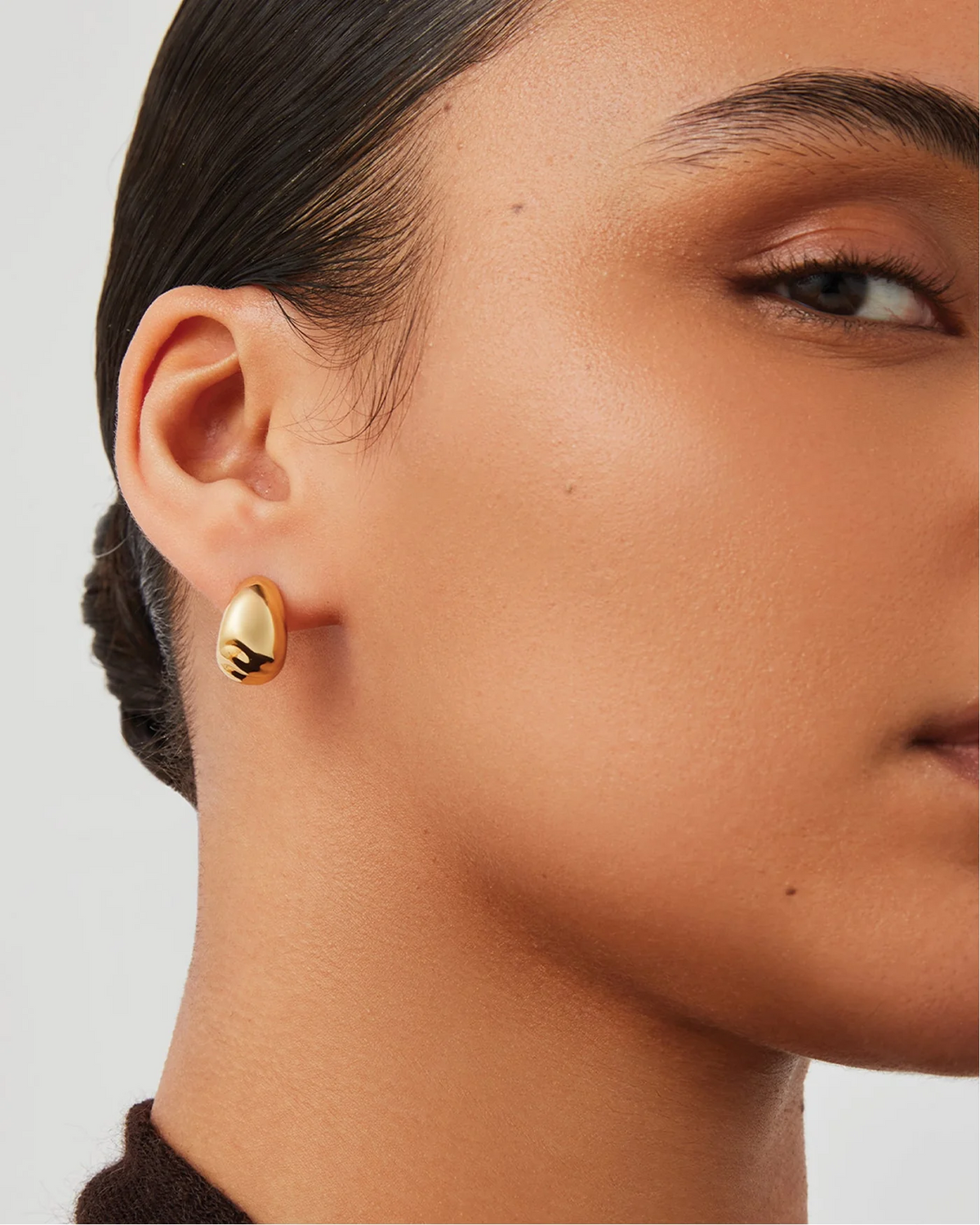 Small Nelle Hoops - Gold