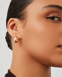 Small Nelle Hoops - Gold