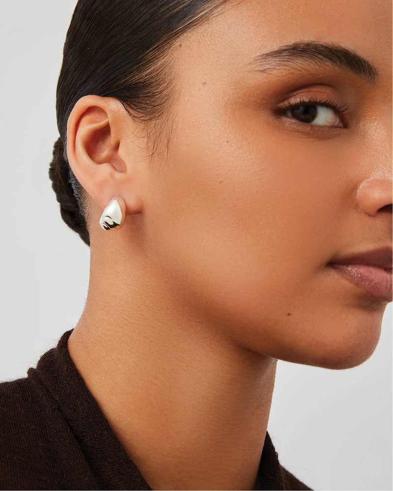Small Nelle Hoops - Silver
