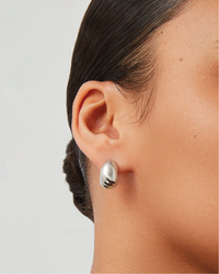 Small Nelle Hoops - Silver