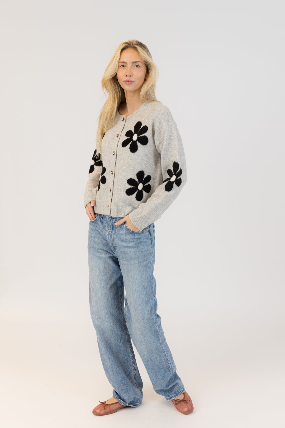 Jorgie Cardigan - Light Grey