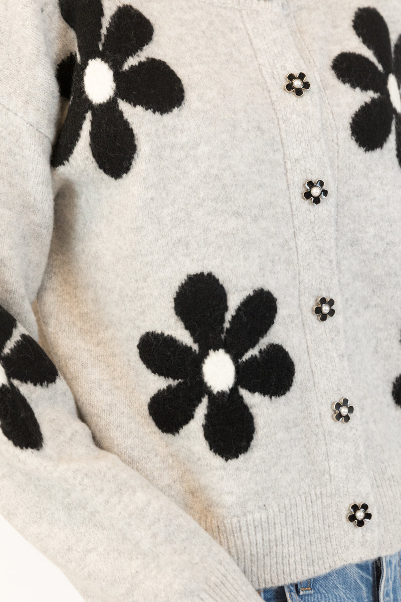 Jorgie Cardigan - Light Grey