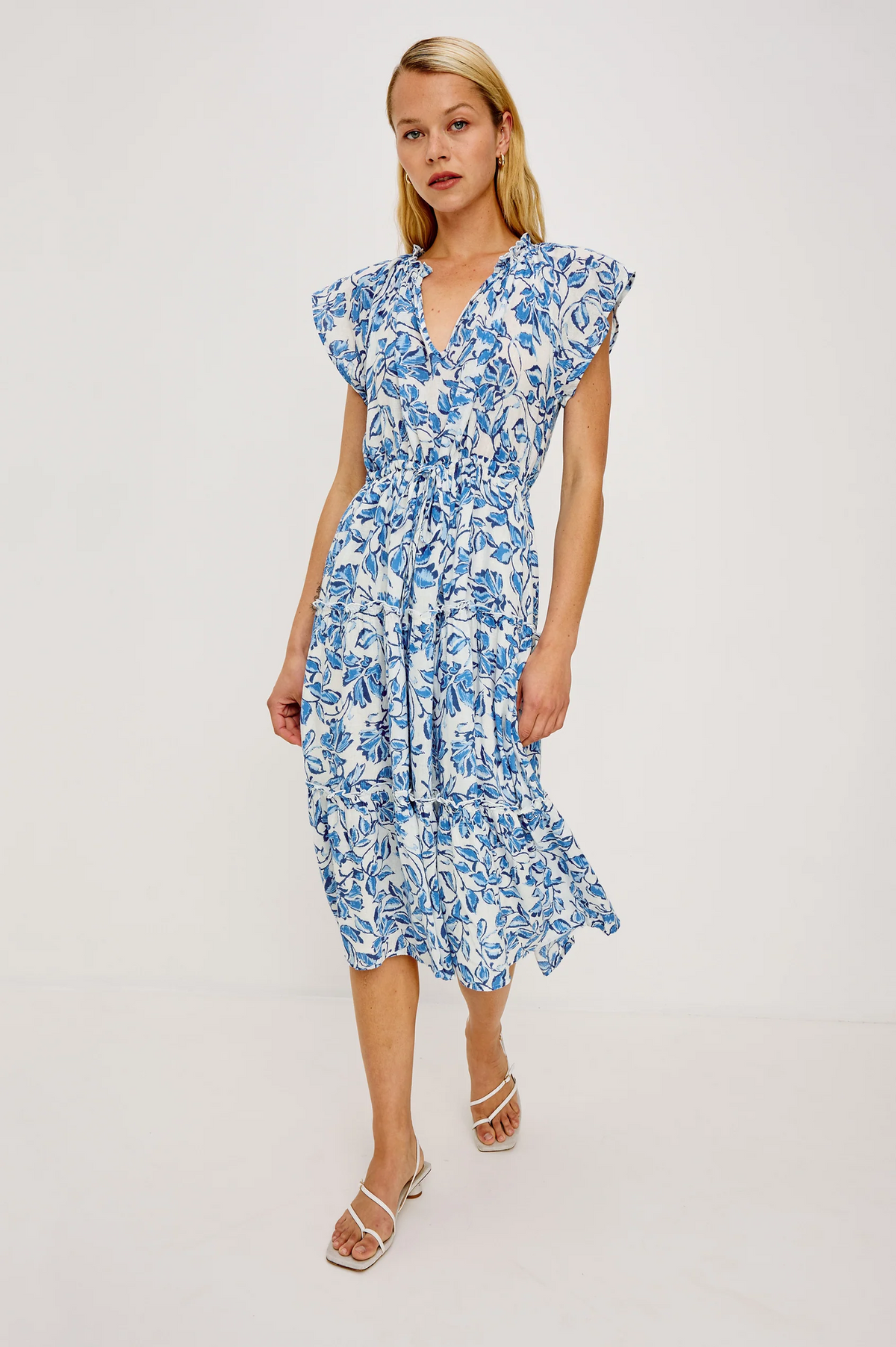 Juni Dress - Azure Jasmine