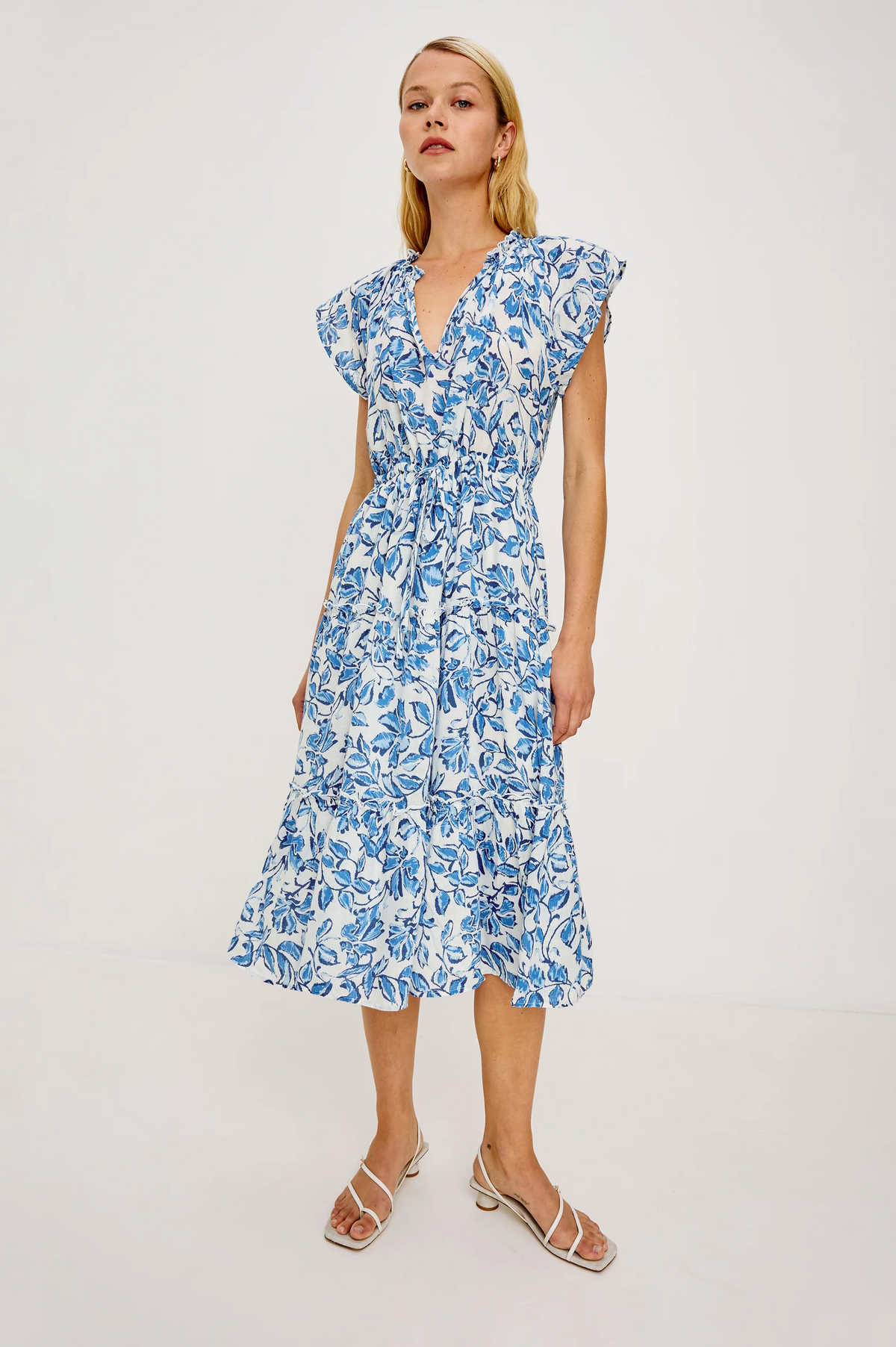 Juni Dress - Azure Jasmine