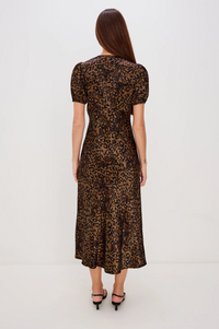 Junia Dress - Ginger Spotted