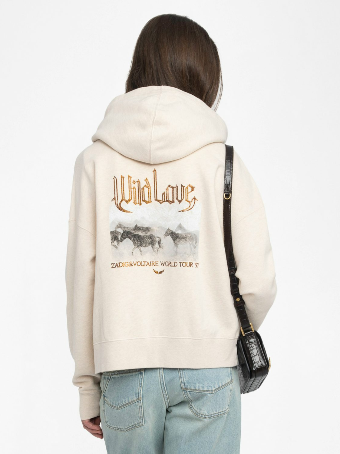 ブルゾン ZADIG&VOLTAIRE MIA ZIP HOODIE Mia Zip Hoodie - Light Sugar - Zadig & Voltaire – Twist